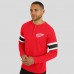 Detroit Red Wings Darius Rucker Collection by Fanatics Red Waffle-Knit Raglan Long Sleeve Henley T-Shirt