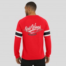Detroit Red Wings Darius Rucker Collection by Fanatics Red Waffle-Knit Raglan Long Sleeve Henley T-Shirt