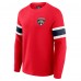 Футболка с длинным рукавом Florida Panthers Darius Rucker Collection by Fanatics Red Waffle-Knit Raglan Henley