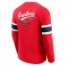 Футболка с длинным рукавом Florida Panthers Darius Rucker Collection by Fanatics Red Waffle-Knit Raglan Henley