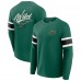 Футболка с длинным рукавом Minnesota Wild Darius Rucker Collection by Fanatics Green Waffle-Knit Raglan Henley 