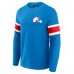 Футболка Quebec Nordiques Darius Rucker Collection by Fanatics Blue Waffle-Knit Raglan Long Sleeve Henley