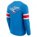 Футболка Quebec Nordiques Darius Rucker Collection by Fanatics Blue Waffle-Knit Raglan Long Sleeve Henley