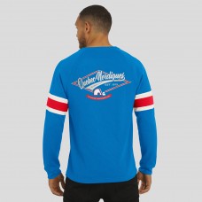 Футболка Quebec Nordiques Darius Rucker Collection by Fanatics Blue Waffle-Knit Raglan Long Sleeve Henley