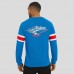 Футболка Quebec Nordiques Darius Rucker Collection by Fanatics Blue Waffle-Knit Raglan Long Sleeve Henley