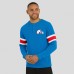 Футболка Quebec Nordiques Darius Rucker Collection by Fanatics Blue Waffle-Knit Raglan Long Sleeve Henley
