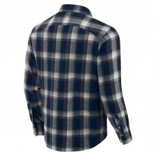 Washington Capitals Darius Rucker Collection by Fanatics Navy Flannel Plaid Full-Snap Shirt