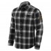 Рубашка на кнопках Chicago Blackhawks Darius Rucker Collection by Fanatics Black Flannel Plaid