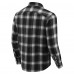 Los Angeles Kings Darius Rucker Collection by Fanatics Black Flannel Plaid Full-Snap Shirt