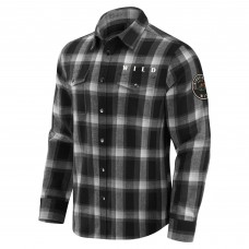 Рубашка Minnesota Wild Darius Rucker Collection by Fanatics Black Team Flannel Plaid
