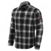 New Jersey Devils Darius Rucker Collection by Fanatics Black Flannel Plaid Full-Snap Shirt