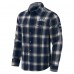 Nashville Predators Darius Rucker Collection by Fanatics Navy Flannel Plaid Full-Snap Shirt