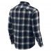 Nashville Predators Darius Rucker Collection by Fanatics Navy Flannel Plaid Full-Snap Shirt