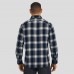 Nashville Predators Darius Rucker Collection by Fanatics Navy Flannel Plaid Full-Snap Shirt