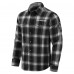 Рубашка на кнопках New York Rangers Darius Rucker Collection by Fanatics Black Flannel Plaid