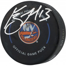 Mathew Barzal New York Islanders Autographed Fanatics Authentic Official Game Puck