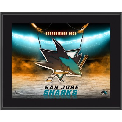 San Jose Sharks Fanatics Authentic 10.5 x 13 Horizontal Team Logo Sublimated Plaque