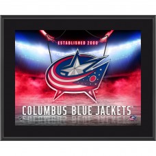 Columbus Blue Jackets Fanatics Authentic 10.5 x 13 Horizontal Team Logo Sublimated Plaque