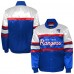 Подростковая New York Rangers Mitchell & Ness Blue Satin Raglan Full-Snap Jacket