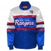 Подростковая New York Rangers Mitchell & Ness Blue Satin Raglan Full-Snap Jacket
