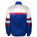 Подростковая New York Rangers Mitchell & Ness Blue Satin Raglan Full-Snap Jacket