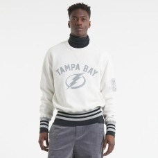 Tampa Bay Lightning Todd Snyder by Fanatics Heather Gray Relaxed Canadian Fleece Crew