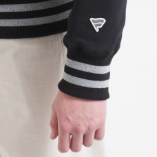 Edmonton Oilers Todd Snyder by Fanatics Black Relaxed Canadian Fleece Crew