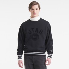 Utah Hockey Club Todd Snyder by Fanatics Black Relaxed Canadian Fleece Crew