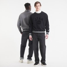 Utah Hockey Club Todd Snyder by Fanatics Black Relaxed Canadian Fleece Crew