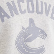 Vancouver Canucks Todd Snyder by Fanatics Heather Gray Relaxed Canadian Fleece Crew