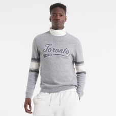 Toronto Maple Leafs Todd Snyder by Fanatics Athletic Heather Gray Cashmere Crew Sweater