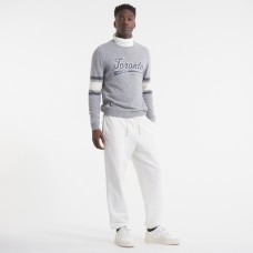 Toronto Maple Leafs Todd Snyder by Fanatics Athletic Heather Gray Cashmere Crew Sweater