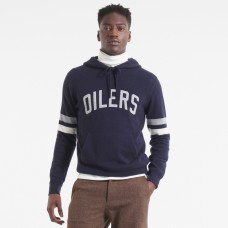 Edmonton Oilers Todd Snyder by Fanatics Navy Cashmere Hooded Sweater