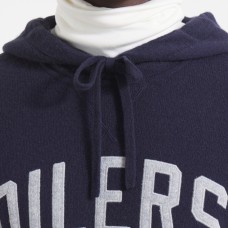 Edmonton Oilers Todd Snyder by Fanatics Navy Cashmere Hooded Sweater