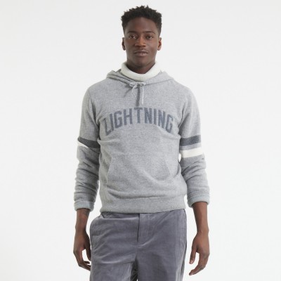 Tampa Bay Lightning Todd Snyder by Fanatics Athletic Heather Gray Cashmere Hooded Sweater