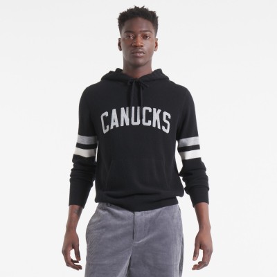Vancouver Canucks Todd Snyder by Fanatics Black Cashmere Hooded Sweater