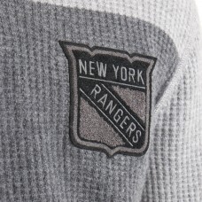 New York Rangers Todd Snyder by Fanatics Athletic Heather Gray Cashmere Rugby Sweater New York Rangers Todd Snyder by Fanatics Athletic Heather Gray Cashmere Rugby Sweater