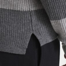 New York Rangers Todd Snyder by Fanatics Athletic Heather Gray Cashmere Rugby Sweater New York Rangers Todd Snyder by Fanatics Athletic Heather Gray Cashmere Rugby Sweater