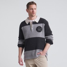 Los Angeles Kings Todd Snyder by Fanatics Athletic Heather Gray Cashmere Rugby Sweater