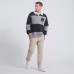 Los Angeles Kings Todd Snyder by Fanatics Athletic Heather Gray Cashmere Rugby Sweater