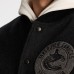 Vancouver Canucks Todd Snyder Dark Heather Gray Cashmere Full-Snap Varsity Jacket