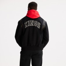 Los Angeles Kings Todd Snyder Black Cashmere Full-Snap Varsity Jacket