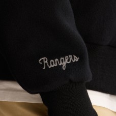 New York Rangers Todd Snyder Black Cashmere Full-Snap Varsity Jacket