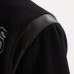 New York Rangers Todd Snyder Black Cashmere Full-Snap Varsity Jacket