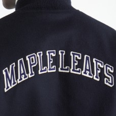 Toronto Maple Leafs Todd Snyder Navy Cashmere Full-Snap Varsity Jacket