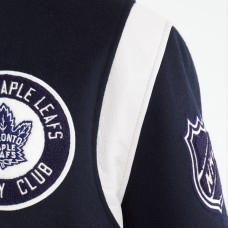 Toronto Maple Leafs Todd Snyder Navy Cashmere Full-Snap Varsity Jacket