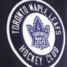 Toronto Maple Leafs Todd Snyder Navy Cashmere Full-Snap Varsity Jacket