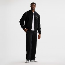 Utah Mammoth Todd Snyder Heather Black Cashmere Full-Snap Varsity Jacket