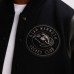 Utah Mammoth Todd Snyder Heather Black Cashmere Full-Snap Varsity Jacket