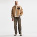 Boston Bruins Todd Snyder Oatmeal Cashmere Full-Snap Varsity Jacket